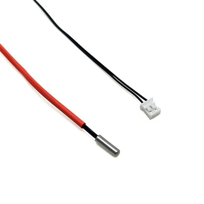 2 Stück NTC Thermistoren Temperatursensor – 5K, 2-Pin, 600mm Kabel – NEU, Genau 0,01
